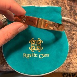 Square rustic cuff bracelet